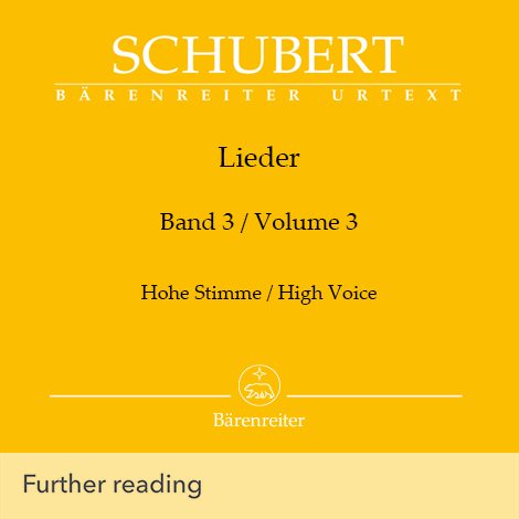 Cover - Lieder Vol. 3 (High Voice) - Franz Schubert