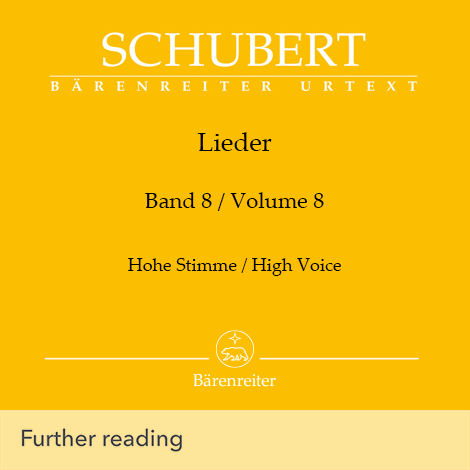 Cover - Lieder Vol. 8 (High Voice) - Franz Schubert
