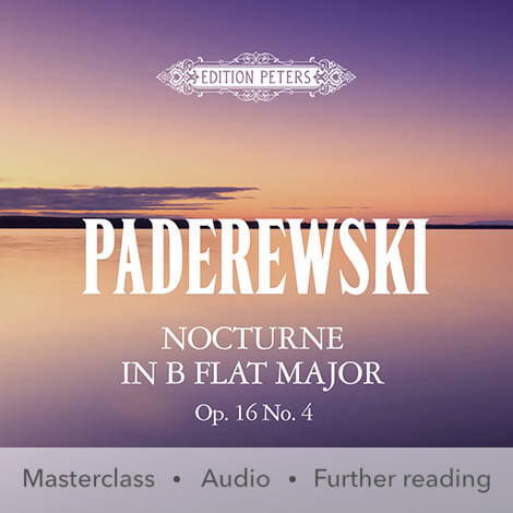 Cover - Nocturne in B flat major Op. 16 No. 4 - Ignace Jan Paderewski