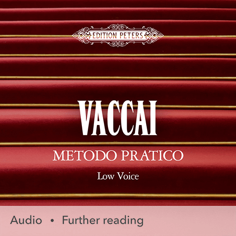 Cover - Vaccai, Metodo Pratico de Canto (Low Voice) - Nicola Vaccai